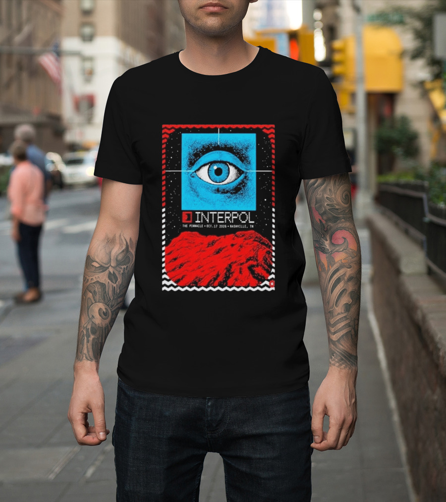 Interpol Eyeball Event Nashville The Pinnacle October 17 2026 T-Shirt