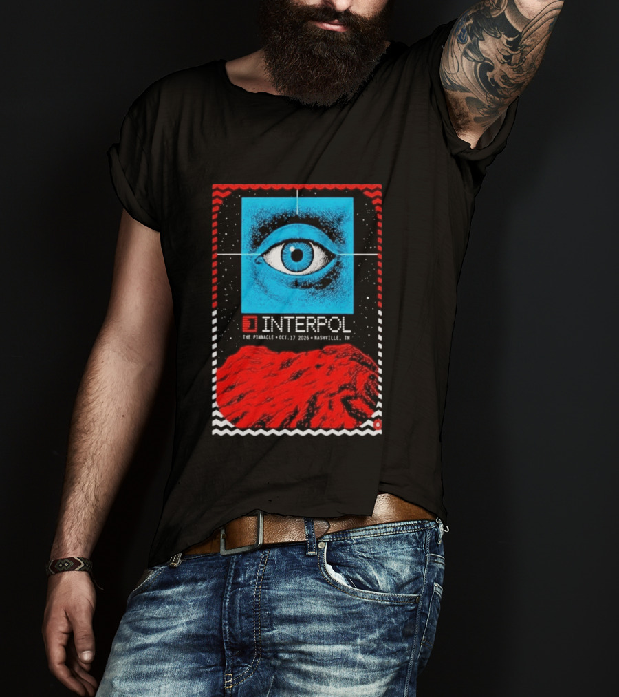 Interpol Eyeball Event Nashville The Pinnacle October 17 2026 T-Shirt