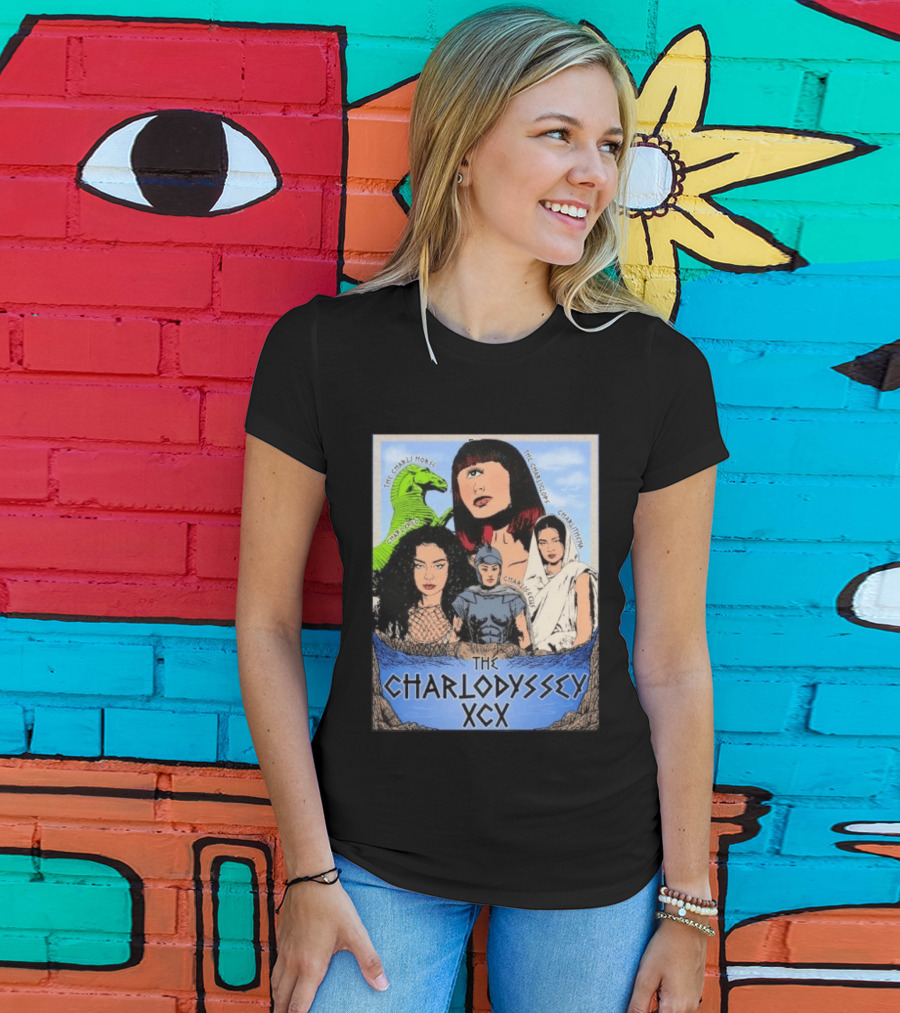 The Charlodyssey XCX Charli Horse Charliclops Charlypso Charlithena Charlisseus Vintage Comic T-Shirt