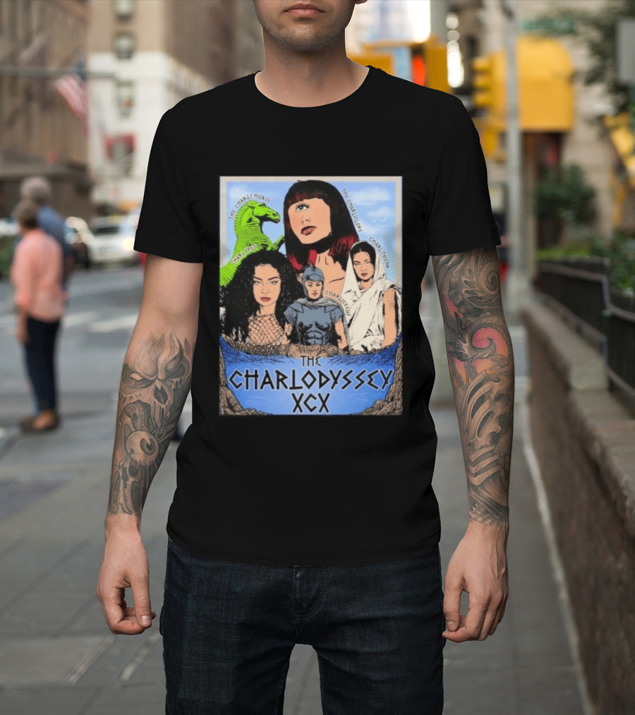 The Charlodyssey XCX Charli Horse Charliclops Charlypso Charlithena Charlisseus Vintage Comic T-Shirt