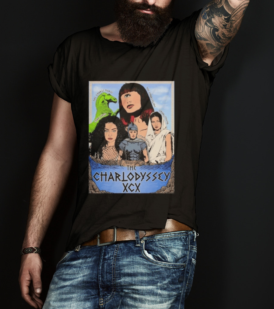 The Charlodyssey XCX Charli Horse Charliclops Charlypso Charlithena Charlisseus Vintage Comic T-Shirt