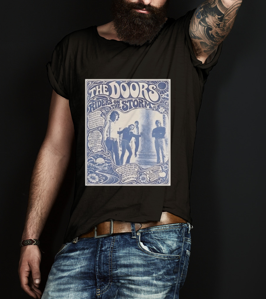 The Doors Riders On The Storm Music Psychedelic Band T-Shirt