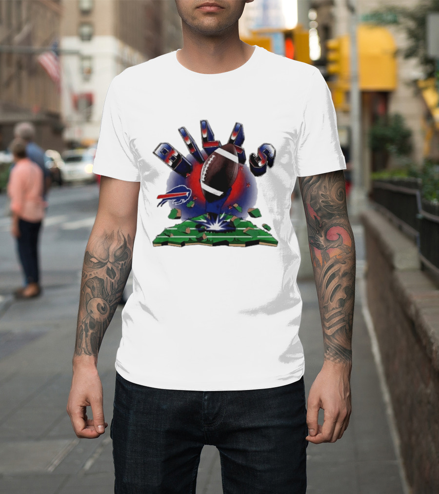 Buffalo Bills Explode 2026 Clubhouse Football T-Shirt