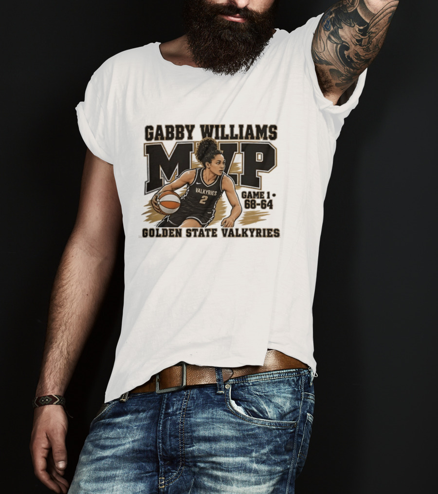 Gabby Williams MVP Golden State Valkyries Game 1 68 64 T-Shirt