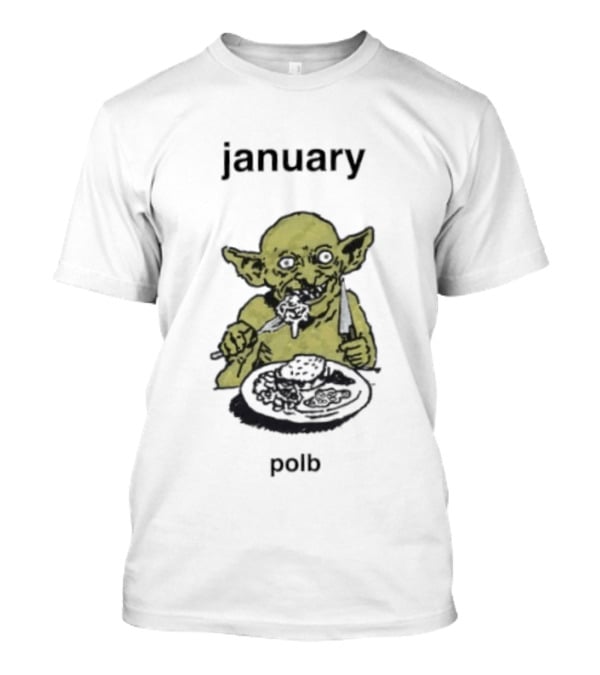 January Polb Goblin Eating T-Shirt