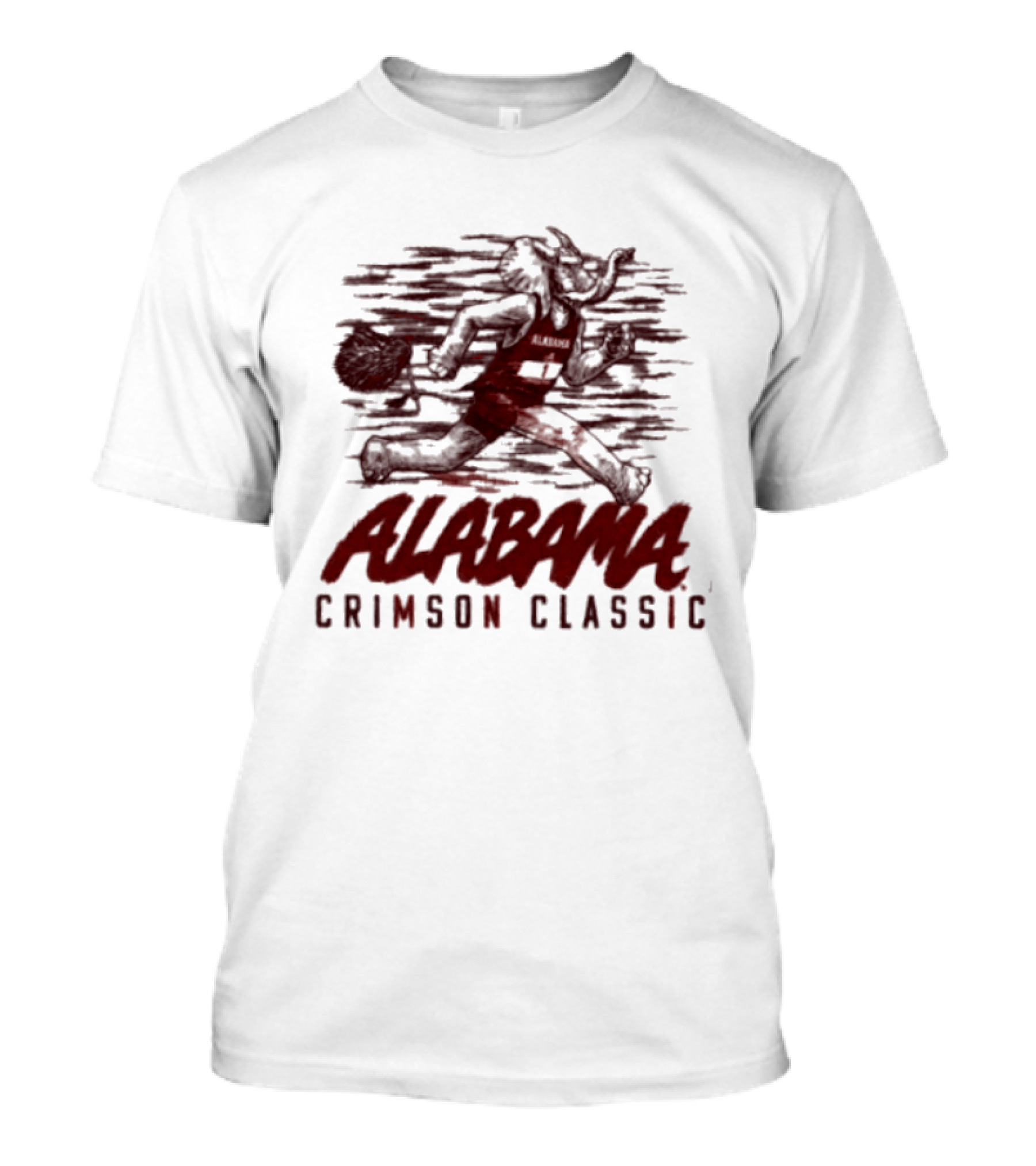 Alabama Crimson Classic Running Elephant T-Shirt