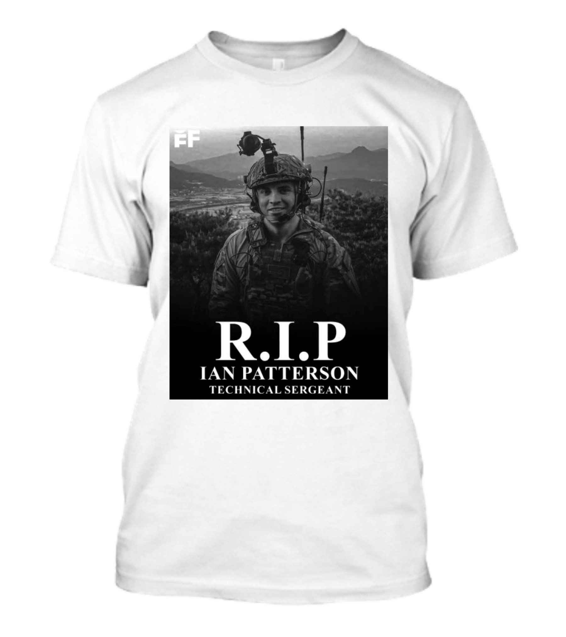 RIP Ian Patterson Technical Sergeant Tribute With Military T-Shirt