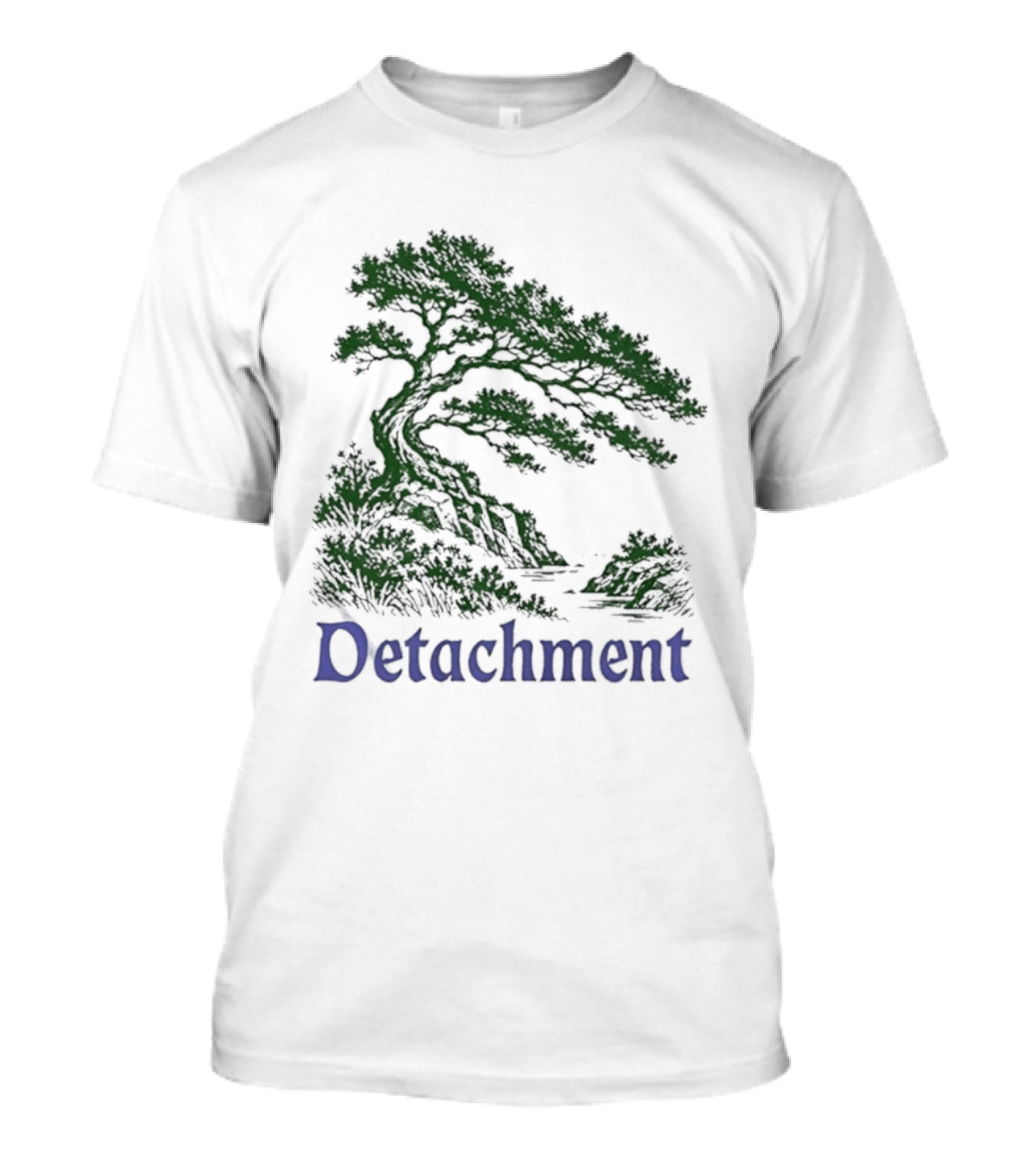 Detachment Bonsai Tree Zen Mindfulness T-Shirt
