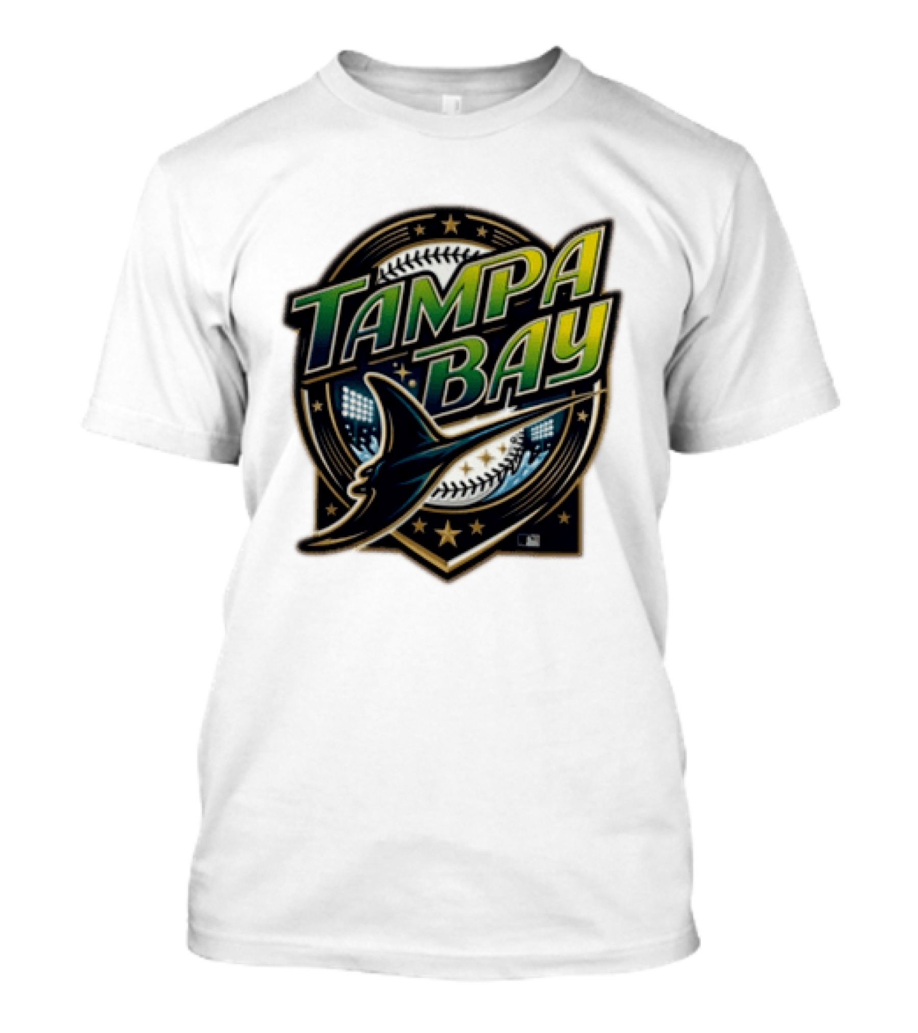 Tampa Bay Rays Devil Ray Vintage Wordmark T-Shirt
