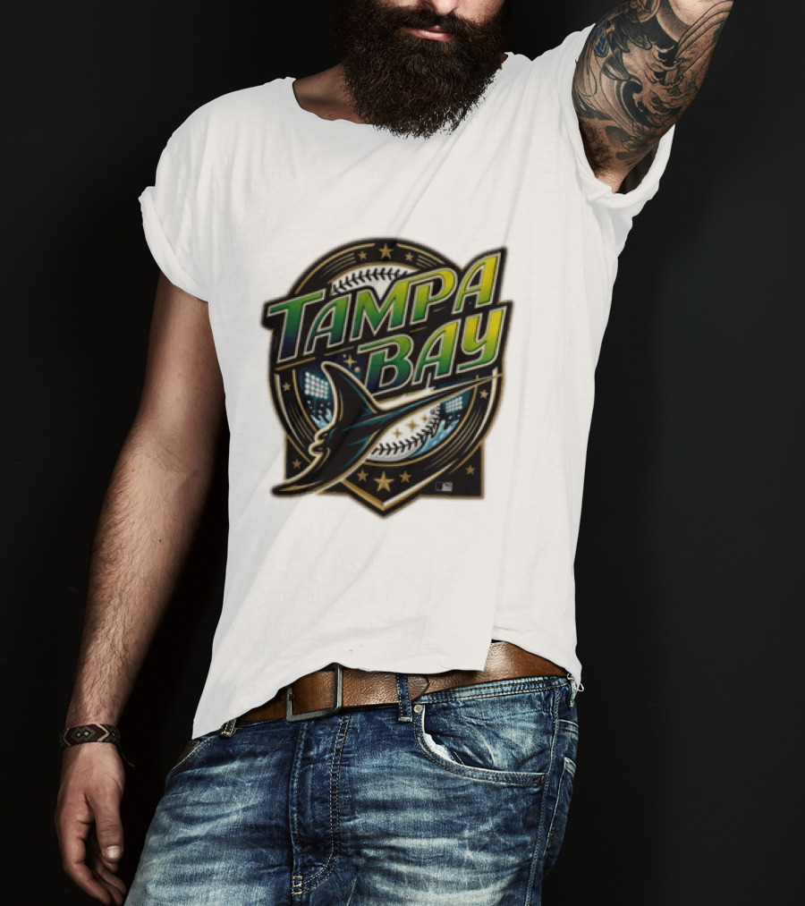 Tampa Bay Rays Devil Ray Vintage Wordmark T-Shirt