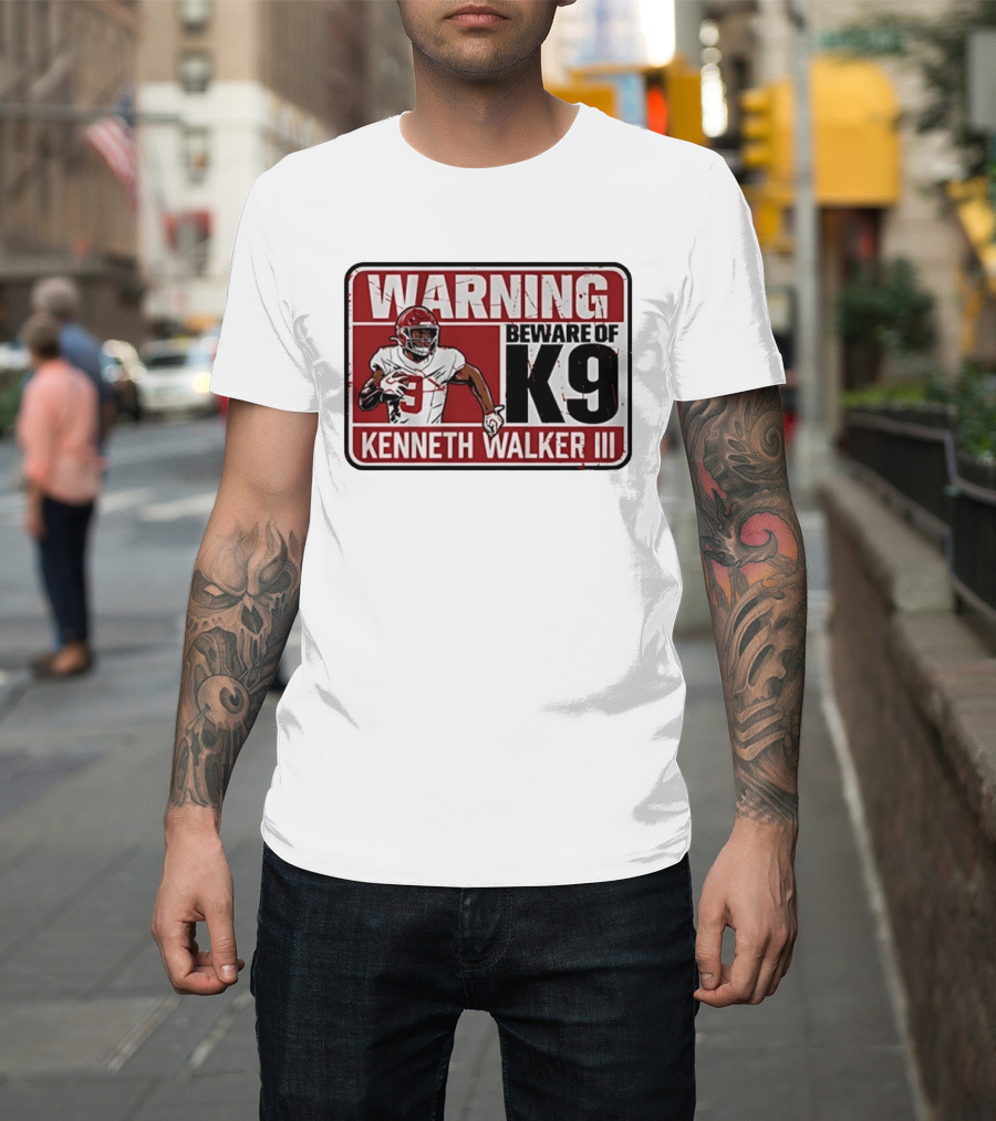 Warning Beware Of K9 Kenneth Walker III T-Shirt
