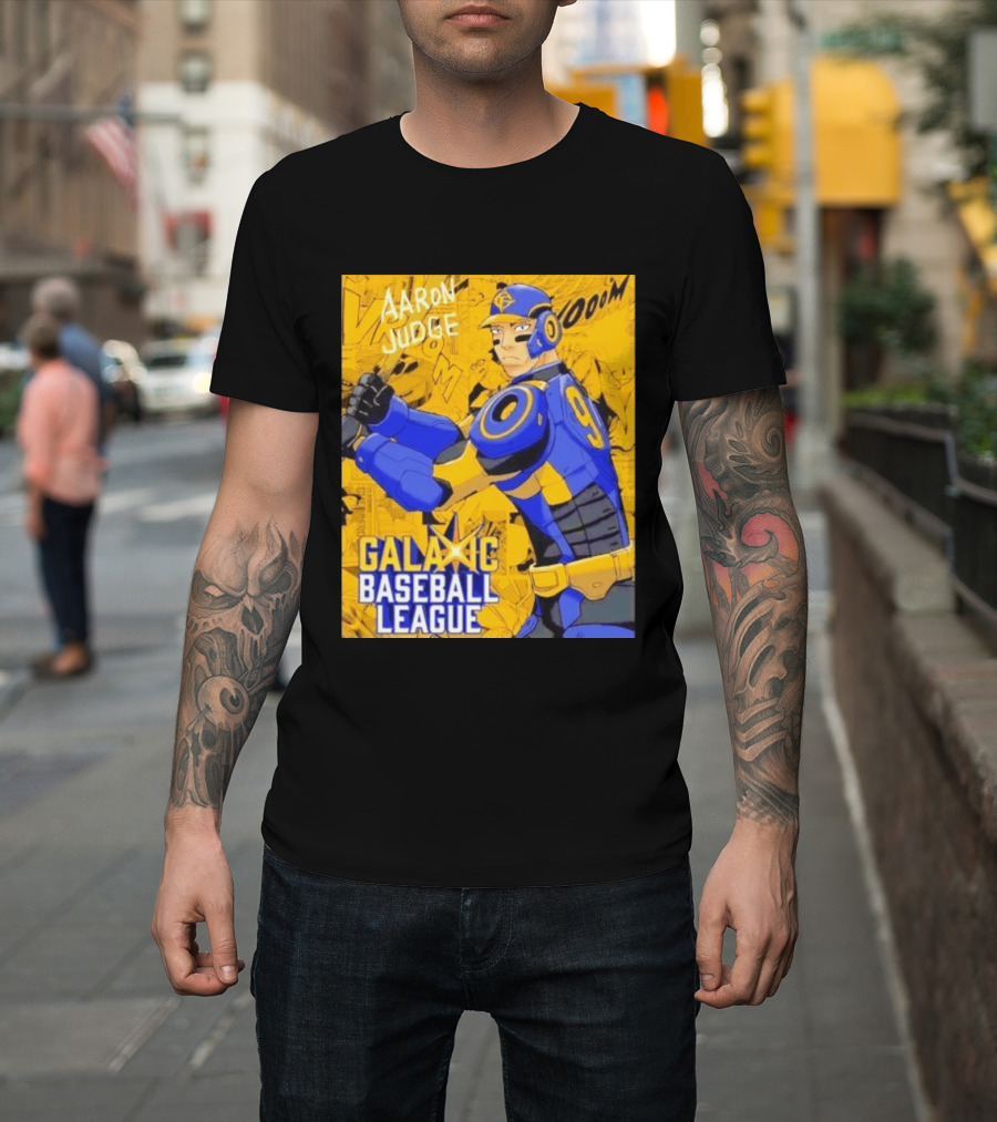 Aaron Judge Galactic Baseball League No 9 Comic T-Shirt