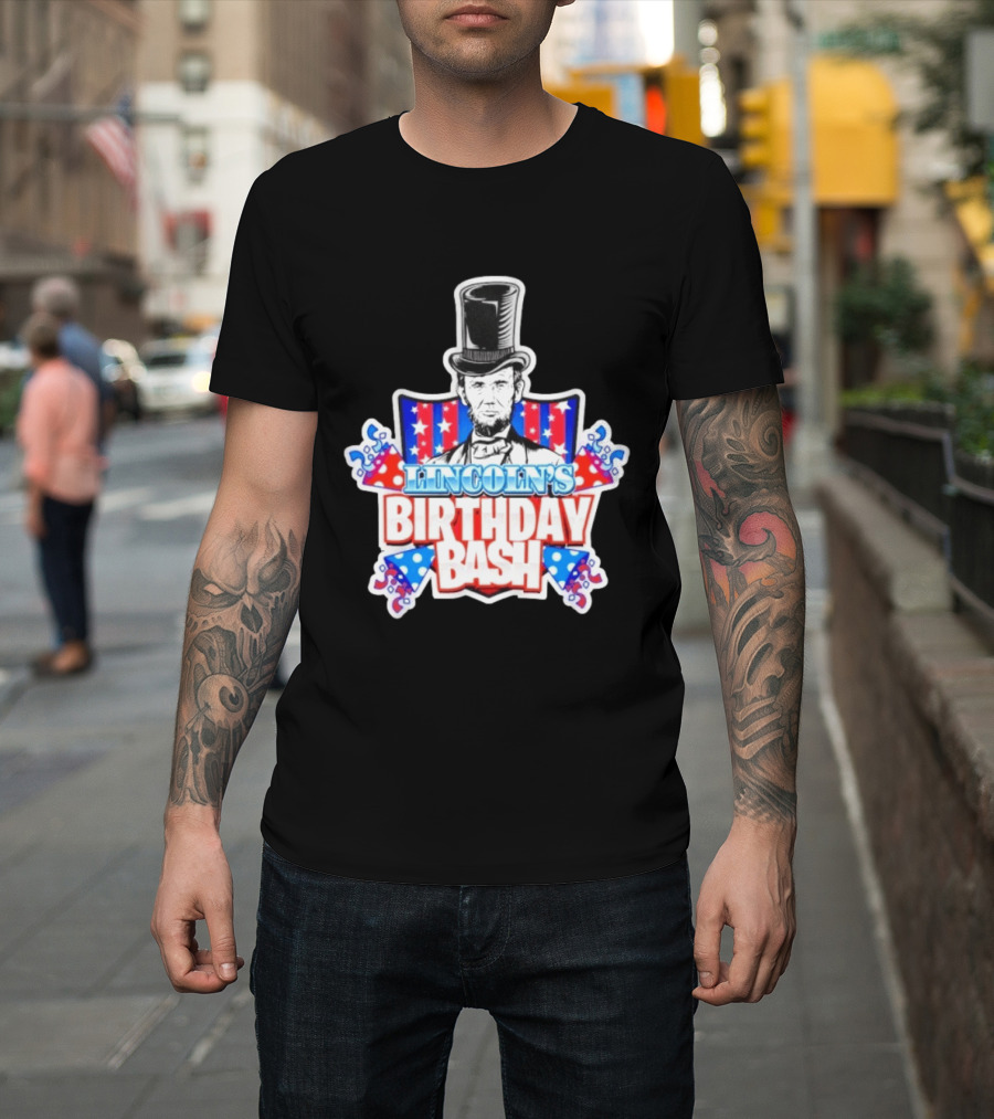 Lincoln's Birthday Bash President Patriotic Celebration T-Shirt