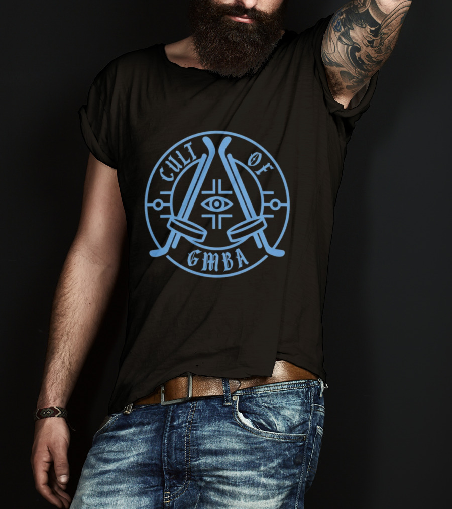 Cult Of GMBA Hockey Eye Symbol With Crossed Sticks T-Shirt