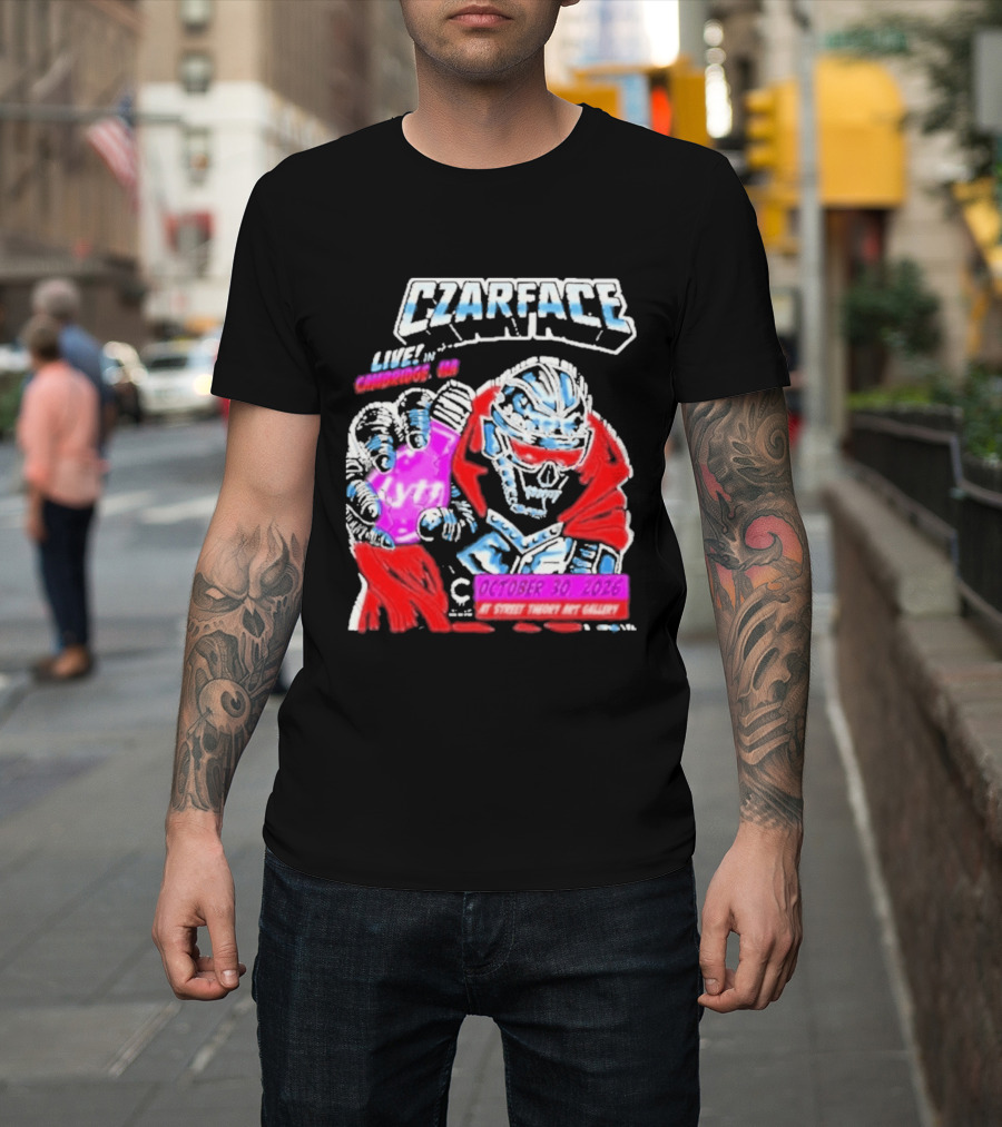 Czarface Live In Cambridge MA October 30 2026 Street Theory Art Gallery T-Shirt