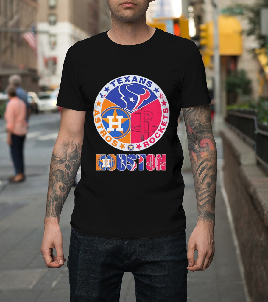Houston Texans Astros And Rockets Team T-Shirt