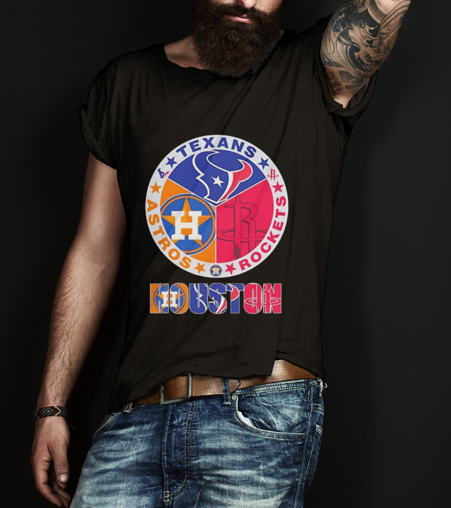 Houston Texans Astros And Rockets Team T-Shirt