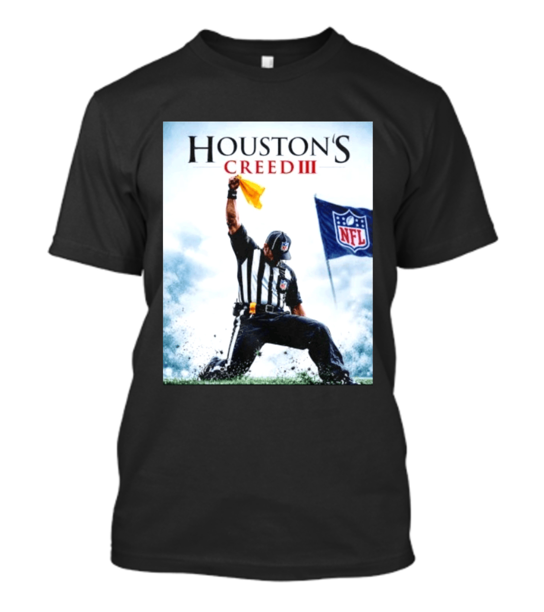 Houston's Creed III NFL Referee Victory Celebration T-Shirt