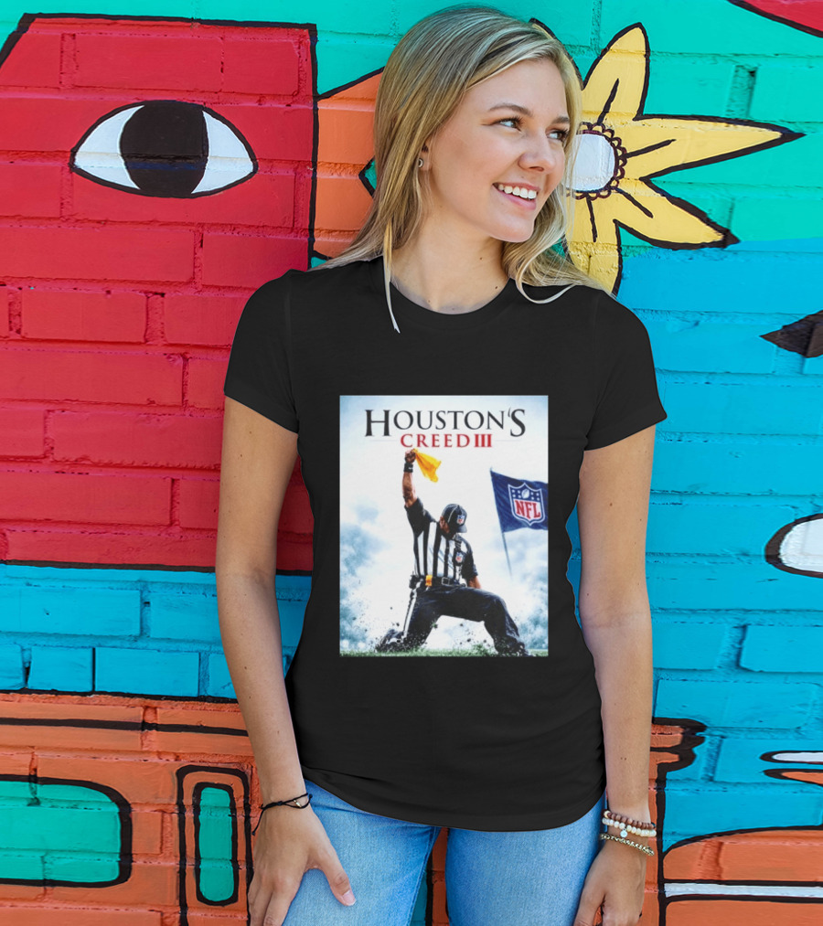 Houston's Creed III NFL Referee Victory Celebration T-Shirt