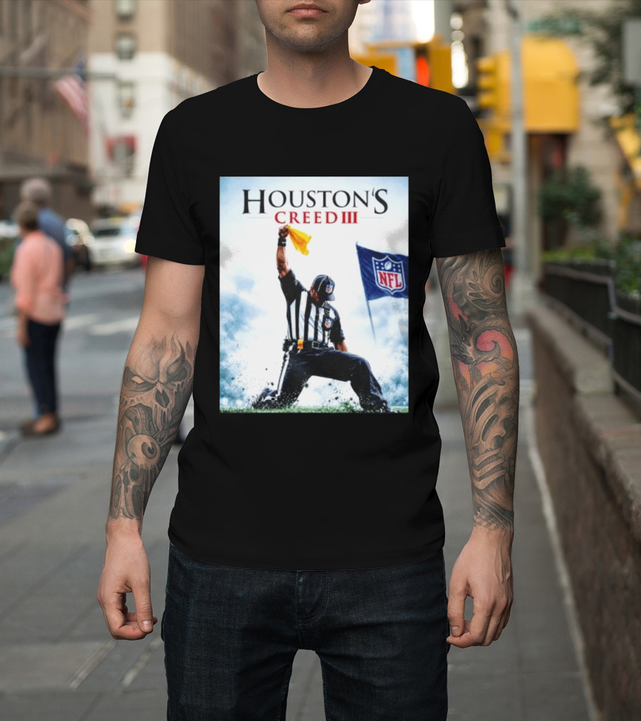 Houston's Creed III NFL Referee Victory Celebration T-Shirt