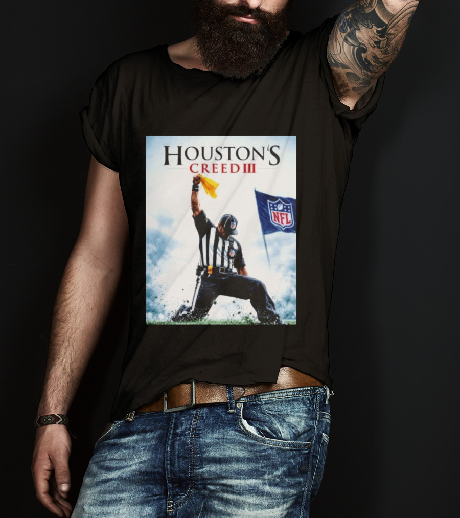 Houston's Creed III NFL Referee Victory Celebration T-Shirt