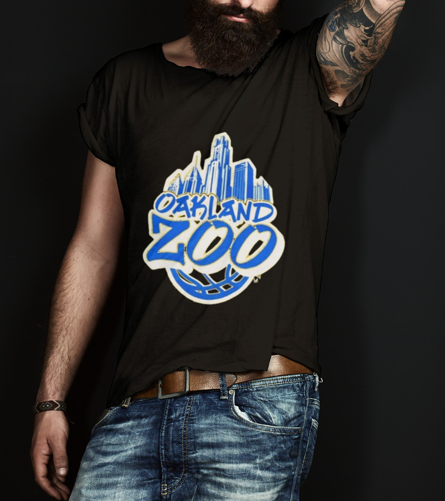 Oakland Zoo Pittsburgh Basketball Est 2001 City Skyline T-Shirt