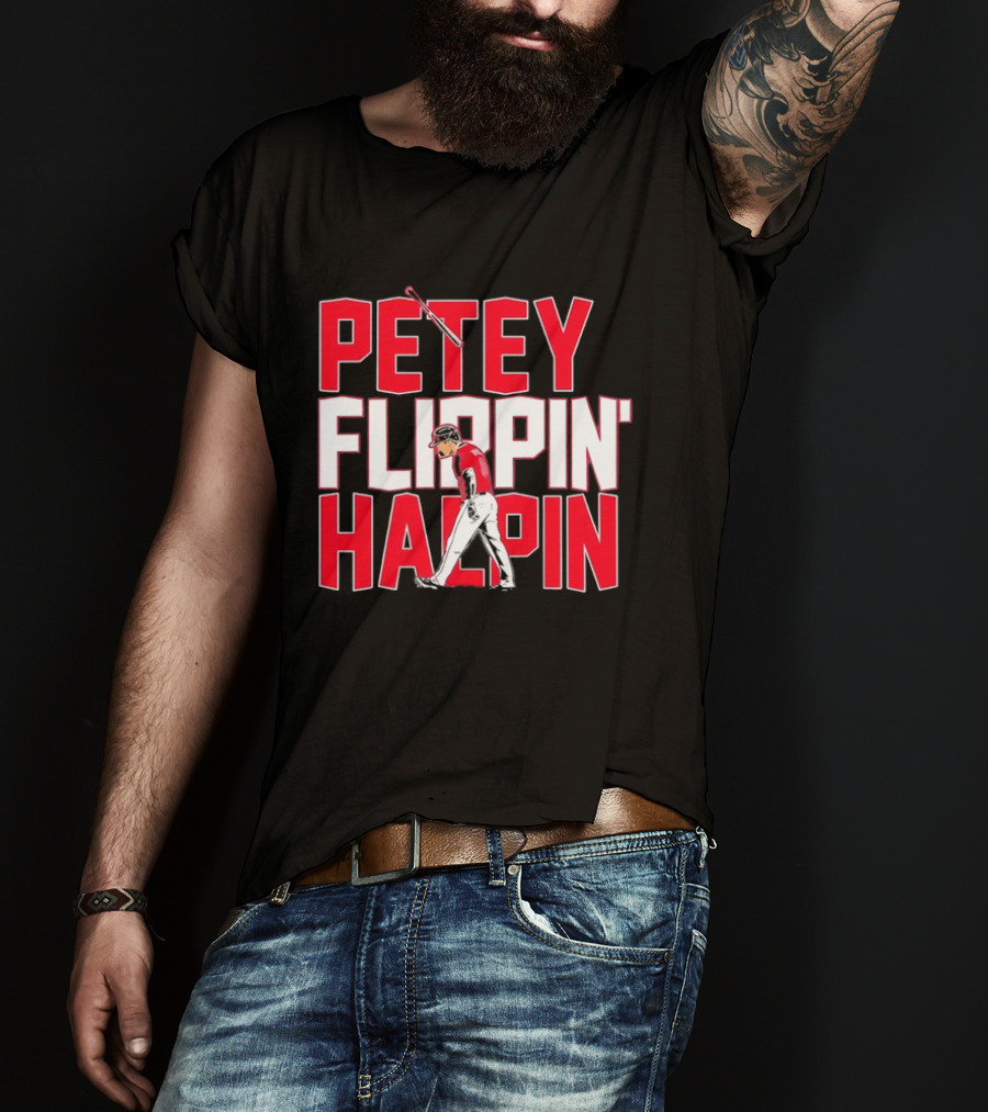 Petey Flippin' Hapin Ian Happ Chicago Cubs Baseball Fan Merchandise T-Shirt