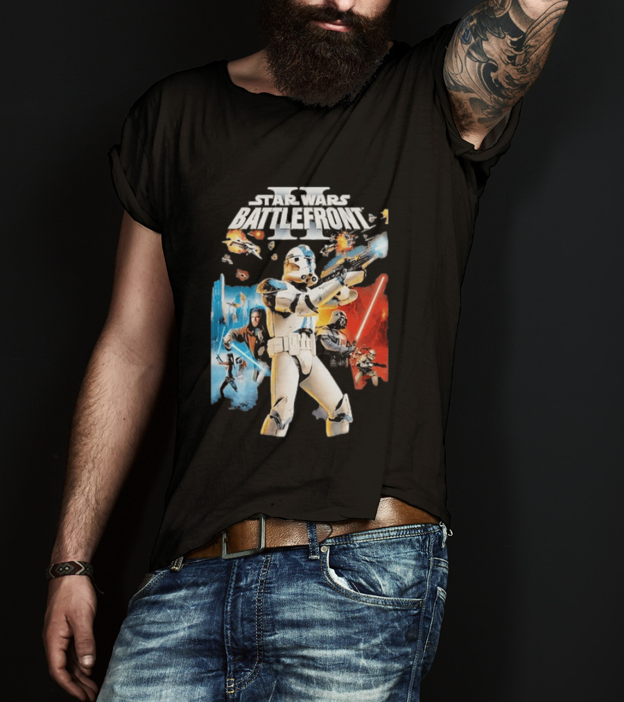 Star Wars Battlefront II Clone Trooper Jedi Action Adventure T-Shirt