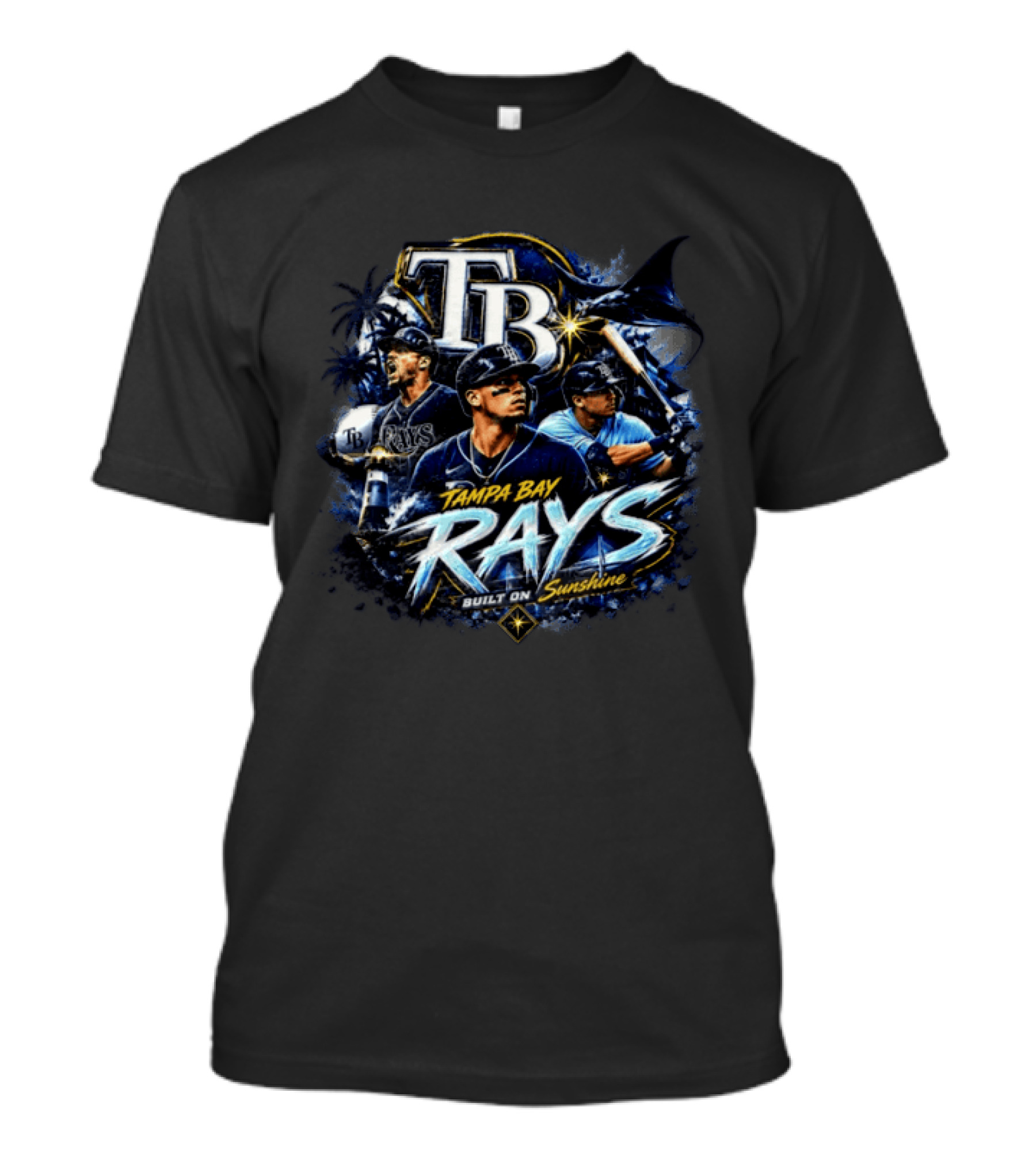 Tampa Bay Rays Built On Sunshine TB Baseball T-Shirt