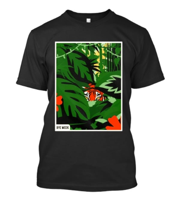 Tiger Bye Week Jungle Football Wildlife Adventure T-Shirt