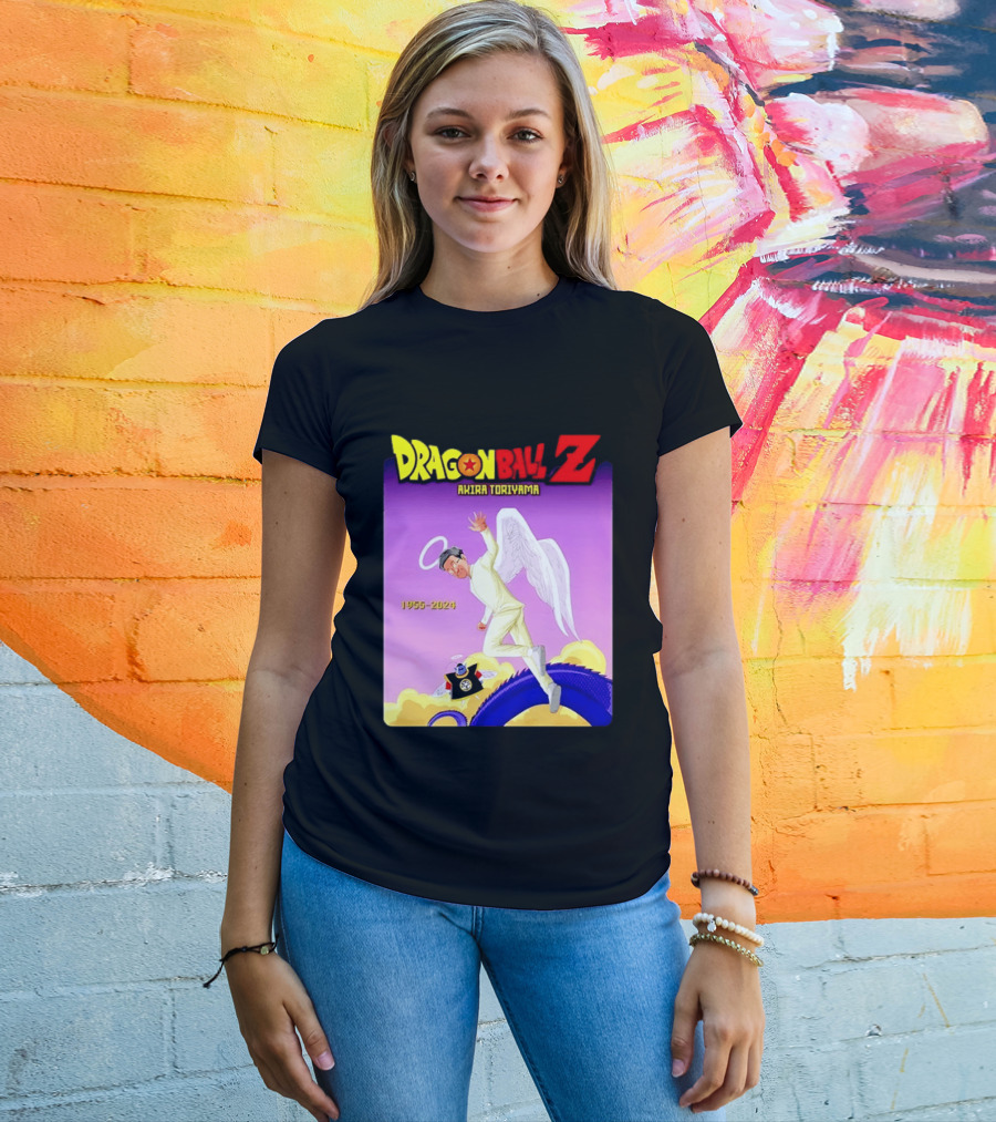 Dragon Ball Z Akira Toriyama 1955 2024 Angel T-Shirt