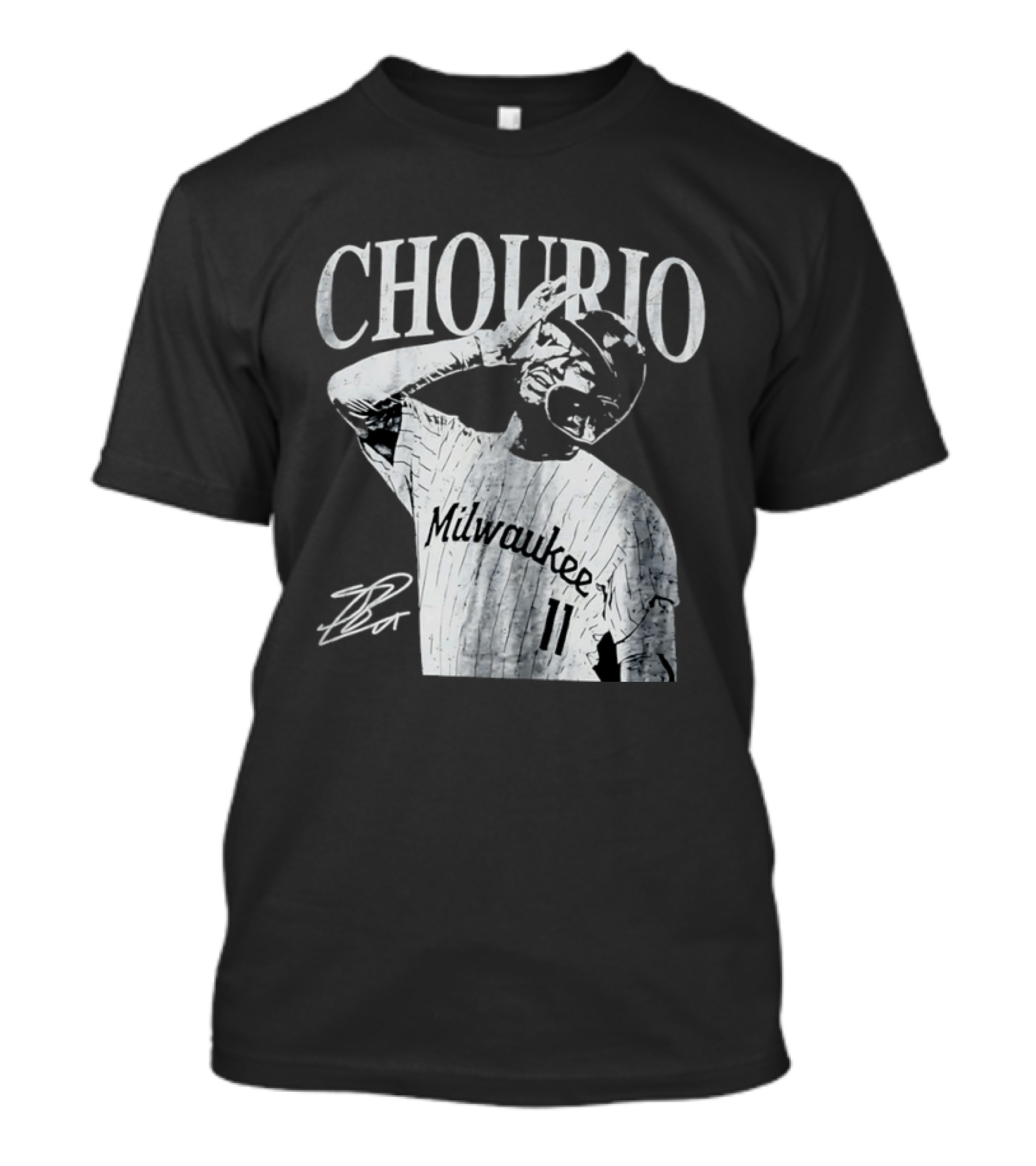 Jackson Chourio Milwaukee 11 Chourio Distressed T-Shirt