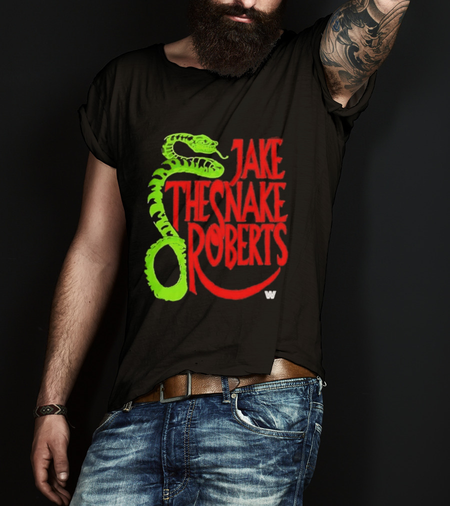 Jake The Snake Roberts WWE Retro 80s Neon T-Shirt