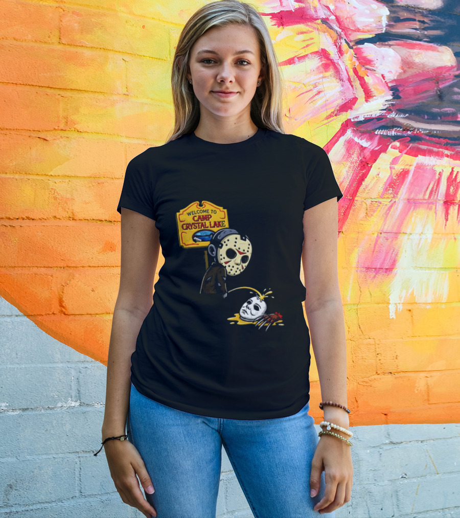 Jason Voorhees Friday The 13th Camp Crystal Lake Horror Scene T-Shirt