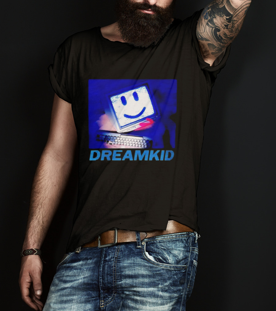 Dreamkid Smiley Face Computer Tech T-Shirt