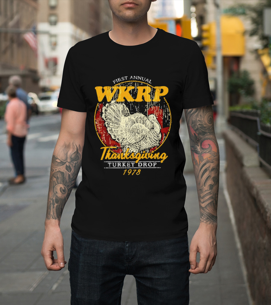 First Annual WKRP Thanksgiving Turkey Drop 1978 T-Shirt