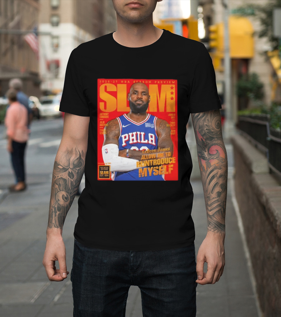 2026 27 NBA Season Preview Anthony Edwards Lamelo Ball Juju Watkins Chris Brickley Tyran Stokes Josh Hart LeBron James SLAM Magazine T-Shirt
