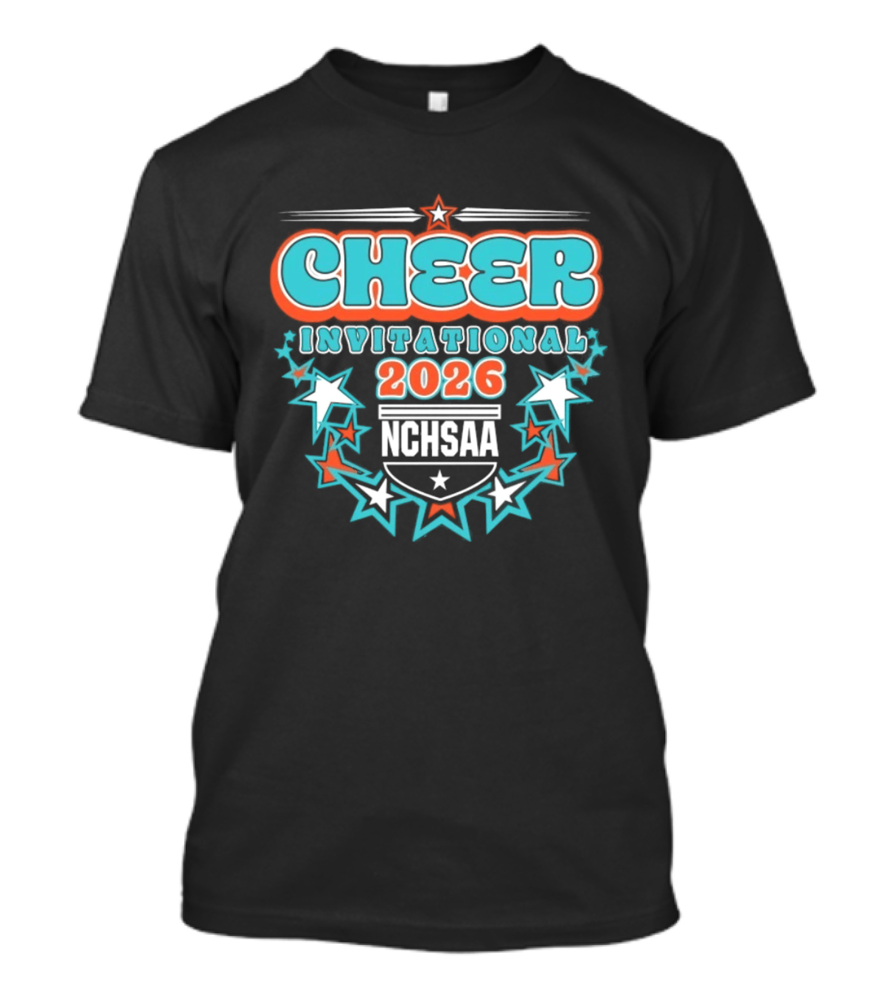 NCHSAA Cheer Invitational 2026 Stars T-Shirt