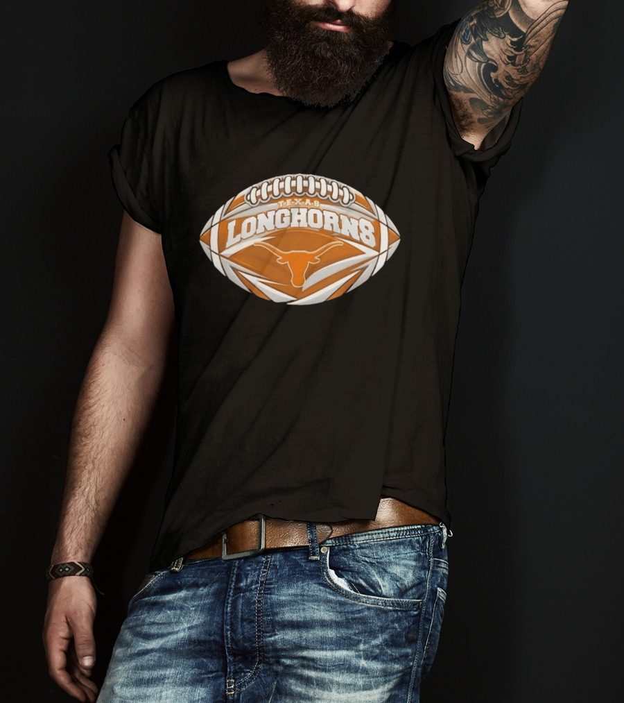 Texas Longhorns Football NCAA Oval Longhorn T-Shirt