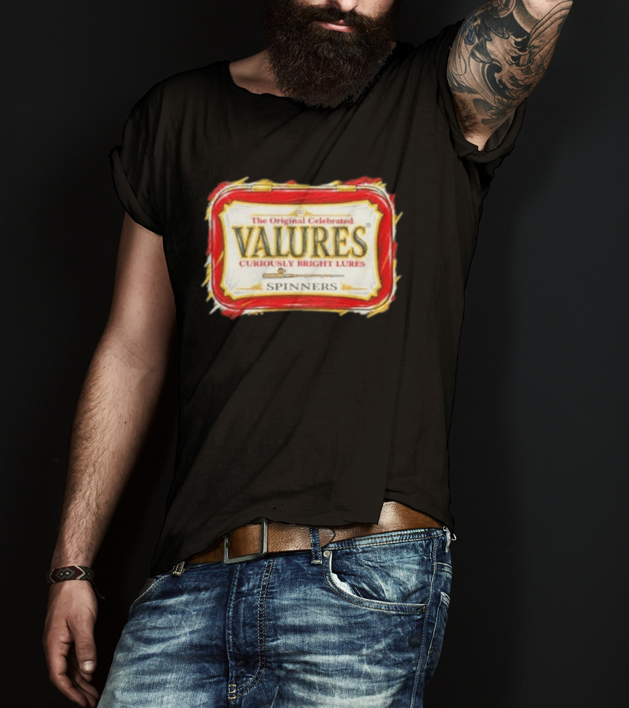 The Original Celebrated Valures Curiously Bright Lures Spinners T-Shirt