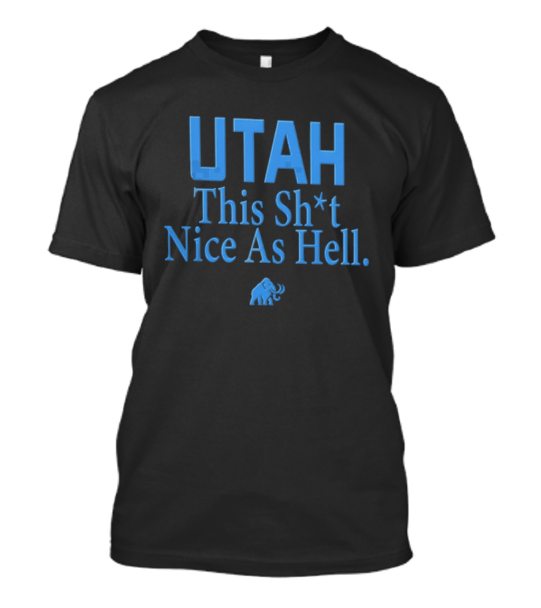 Utah This Sh*t Nice As Hell Light Blue Elephant T-Shirt