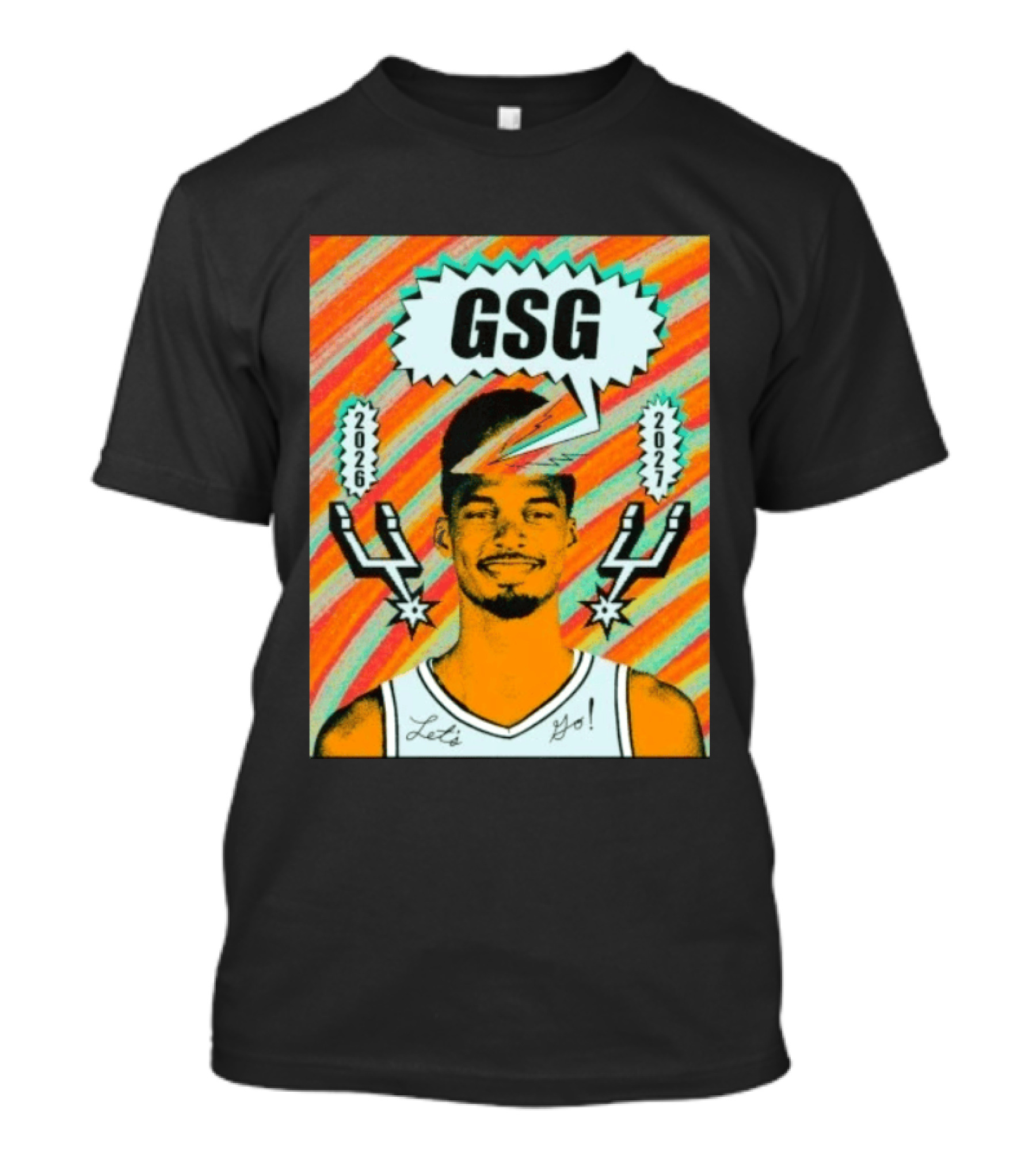 Victor Wembanyama GSG San Antonio Spurs 2026 2027 Let's Go T-Shirt