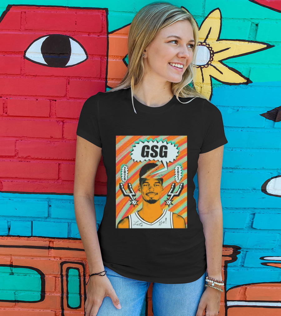 Victor Wembanyama GSG San Antonio Spurs 2026 2027 Let's Go T-Shirt
