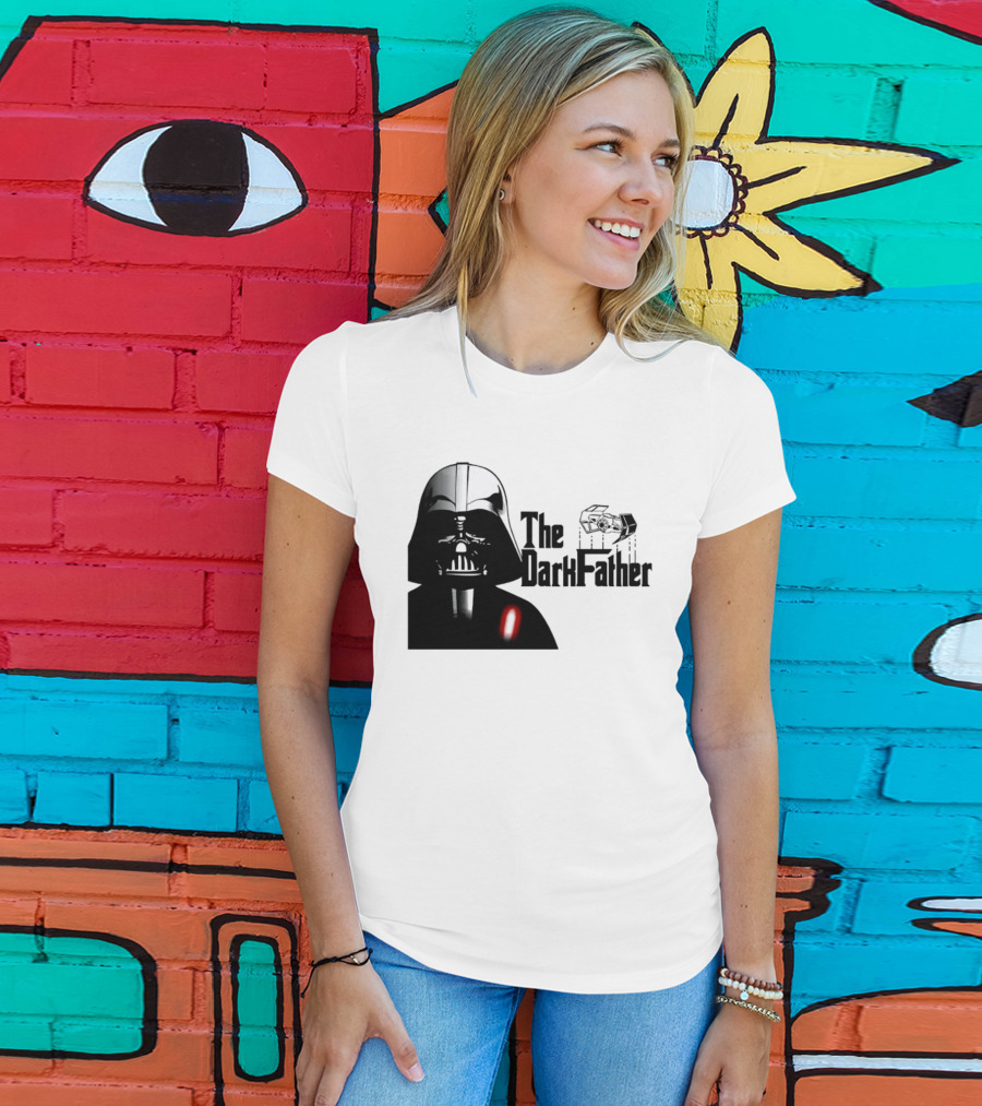 The Darth Father Star Wars Sith Lord And TIE Fighter T-Shirt