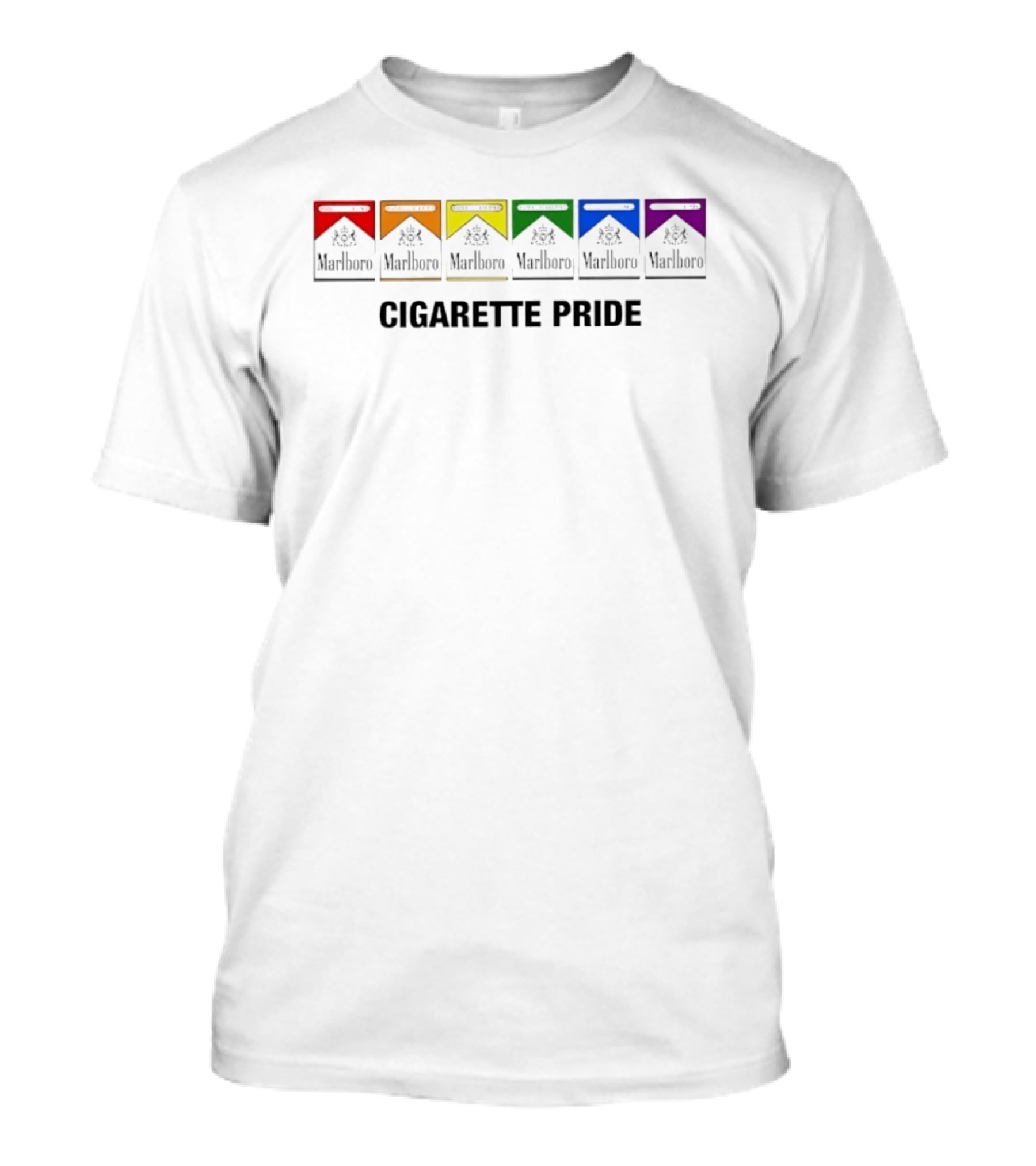 Marlboro Cigarette Pride Rainbow Packs T-Shirt