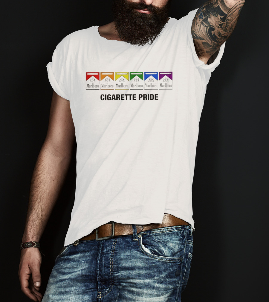 Marlboro Cigarette Pride Rainbow Packs T-Shirt