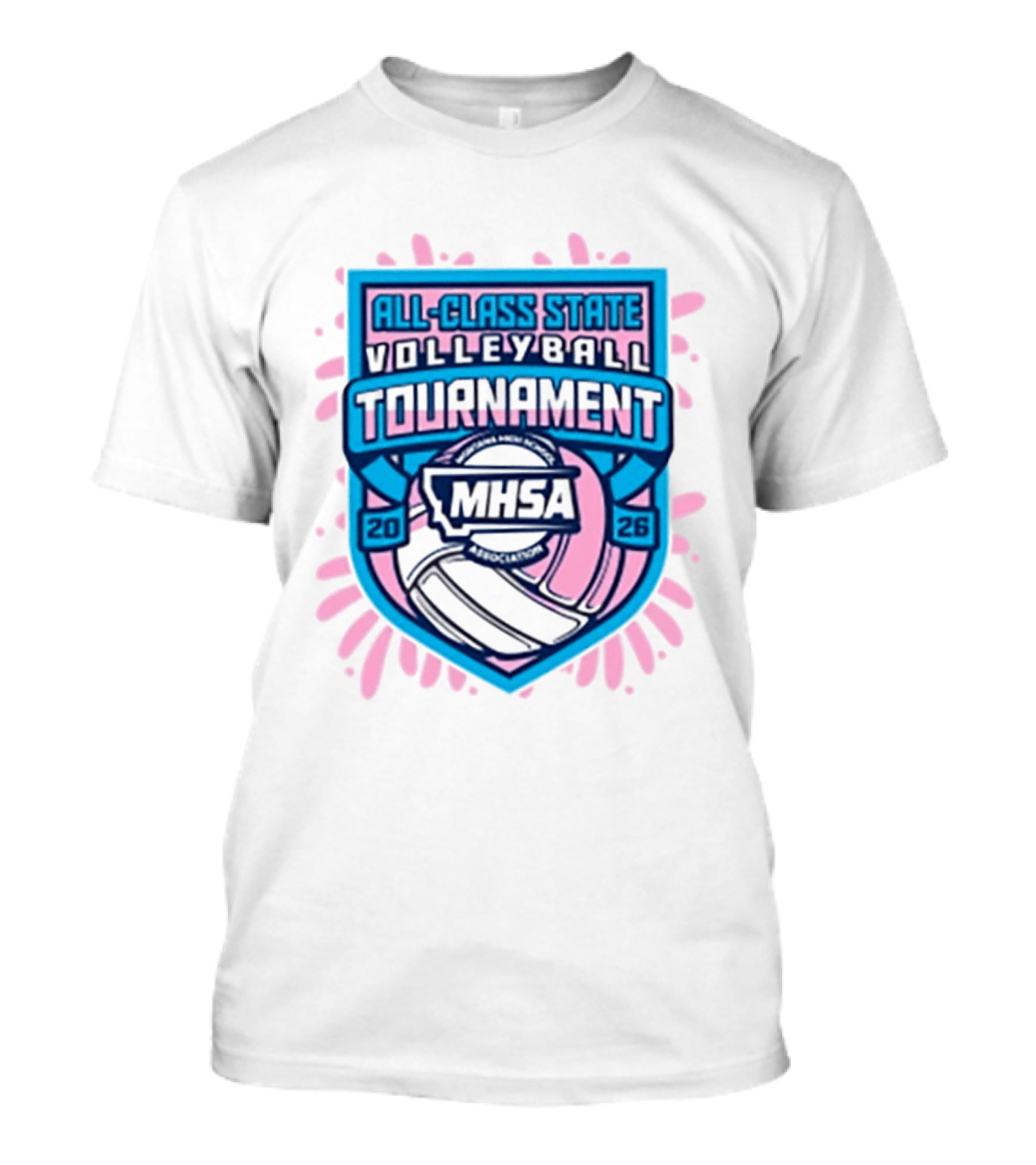 MHSA 2026 All Class State Volleyball Tournament T-Shirt