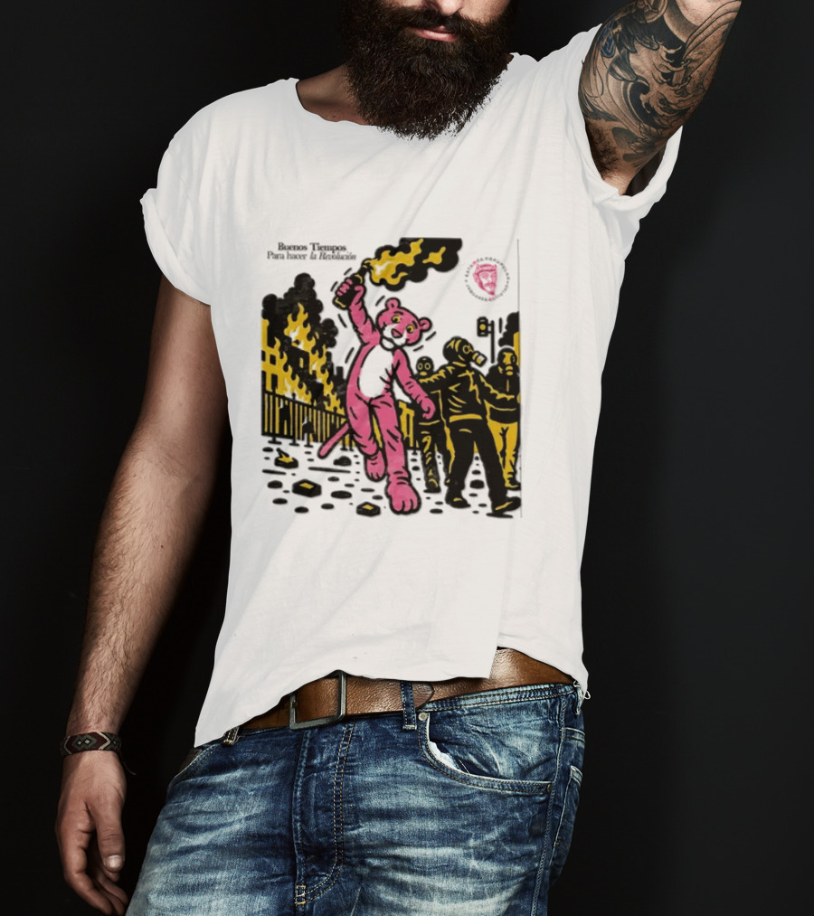 Pink Panther Buenos Tiempos Para Hacer La Revolución Riot Protest T-Shirt