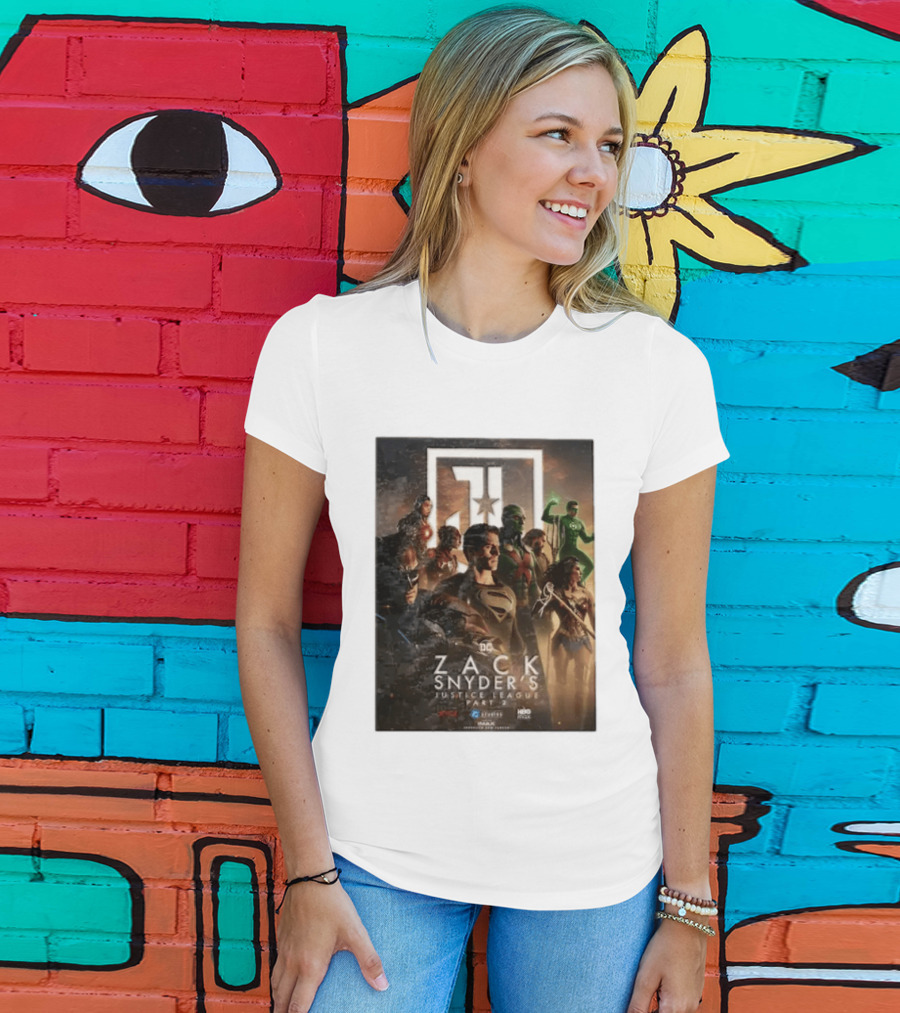 Zack Snyder's Justice League Part 2 DC Superheroes Movie Featuring Hero Lineup T-Shirt