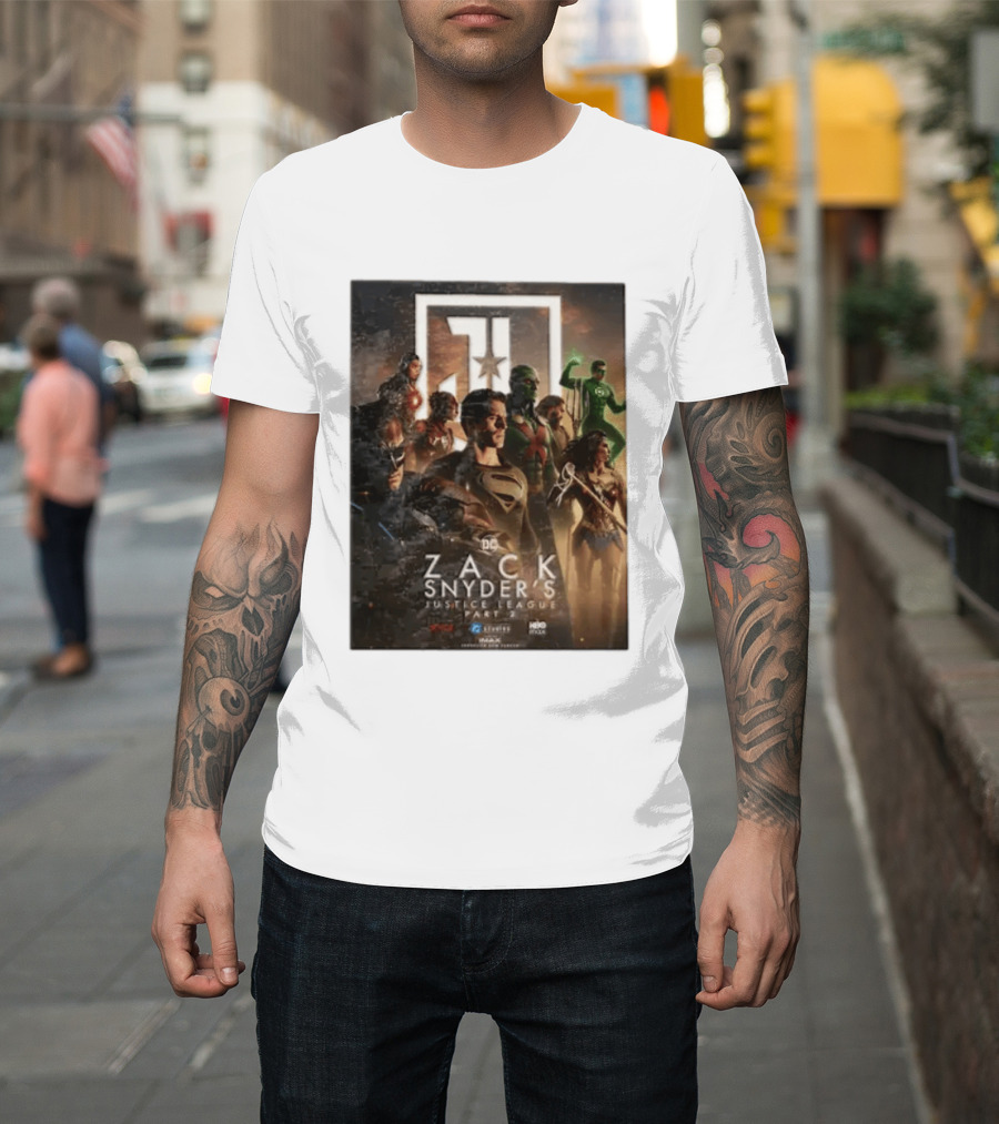 Zack Snyder's Justice League Part 2 DC Superheroes Movie Featuring Hero Lineup T-Shirt